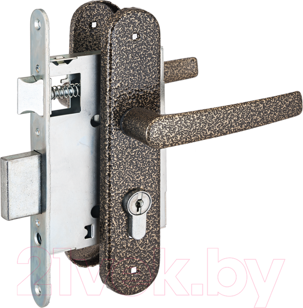 Изображение товара Замок врезной Птимаш ЗВ4-1.55 (бронза)