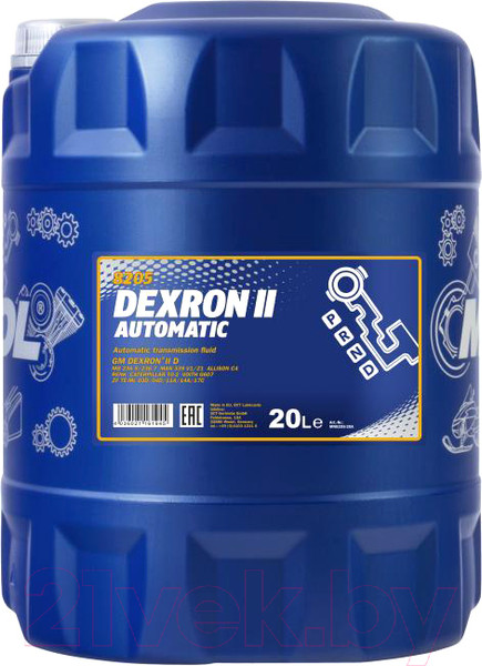 Изображение товара Трансмиссионное масло Mannol ATF Dexron II D / MN8205-20 (20л)