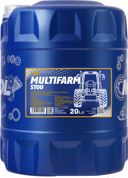 Изображение товара Индустриальное масло Mannol Multifarm STOU 10W30 / MN2501-20 (20л)