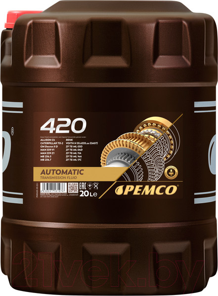 Изображение товара Трансмиссионное масло Pemco iMATIC 420 ATF II D / PM0420-20 (20л)