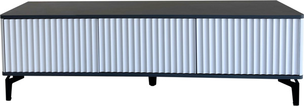 Изображение товара Тумба Shtabe Royal 5031 эко (белый/металл бруклин/черный)