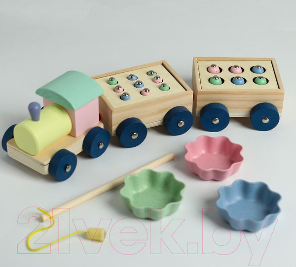 Изображение товара Развивающий игровой набор Sima-Land Паровозик 5084447