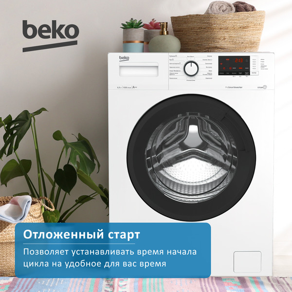 Изображение товара Стиральная машина Beko WSRE6H612ZAWI