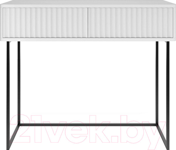 Изображение товара Туалетный столик Shtabe Royal 5011 эко (белый/белый/черный)