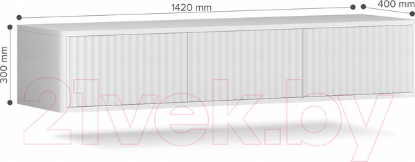 Изображение товара Тумба Shtabe Royal ТВ 5030 эко (белый/белый)