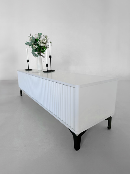 Изображение товара Тумба Shtabe Royal 5031 эко (белый/белый/черный)