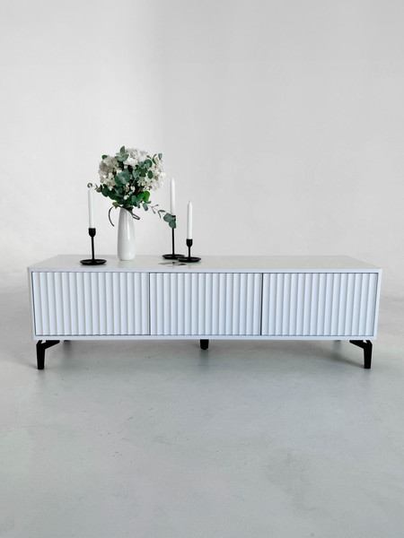 Изображение товара Тумба Shtabe Royal 5031 эко (белый/белый/черный)