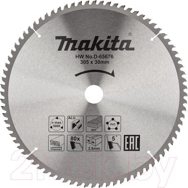 Изображение товара Пильный диск Makita D-65676