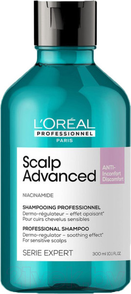 Шампунь для волос L'Oreal Professionnel Scalp Advanced регулирующий баланс чувствительной кожи головы (300 мл)