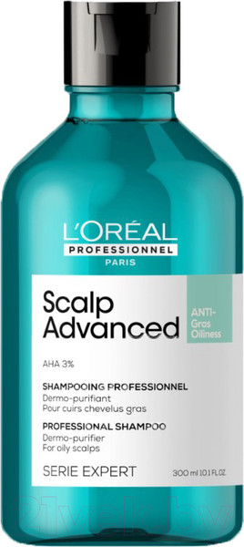 Изображение товара Шампунь для волос L'Oreal Professionnel Scalp Advanced для жирной кожи головы (300мл)