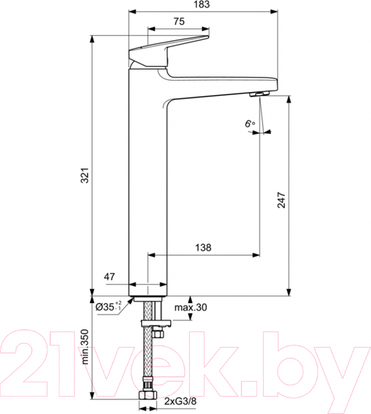 Изображение товара Смеситель Ideal Standard Ceraplan BD236AA