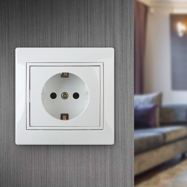 Изображение товара Розетка INTRO Plano 1-202-01 / Б0053874 (белый)