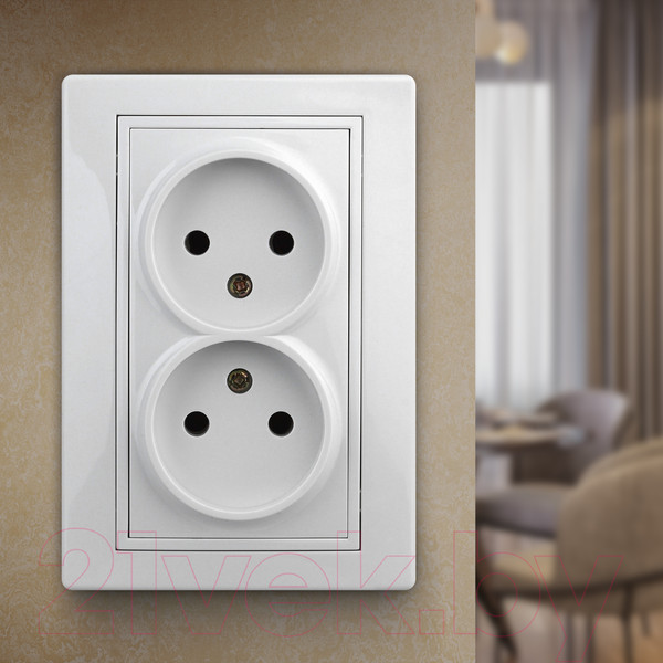 Изображение товара Розетка INTRO Plano 1-204-01 / Б0053904 (белый)