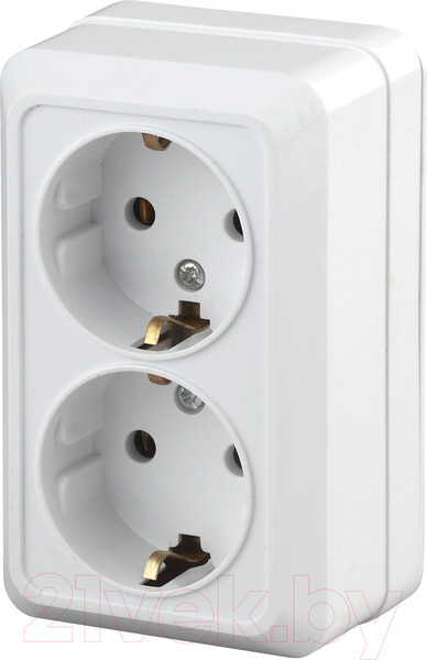 Изображение товара Розетка INTRO Quadro 2-204-01 / Б0053800 (белый)