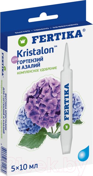 Изображение товара Удобрение Fertika Кристалон для гортензий и азалий (5x10мл)