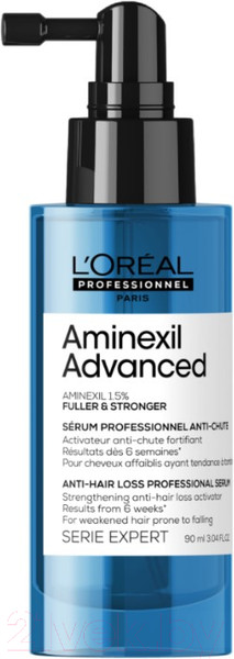 Изображение товара Сыворотка для волос L'Oreal Professionnel Aminexil Advanced для ослабленных волос против выпадения (90мл)