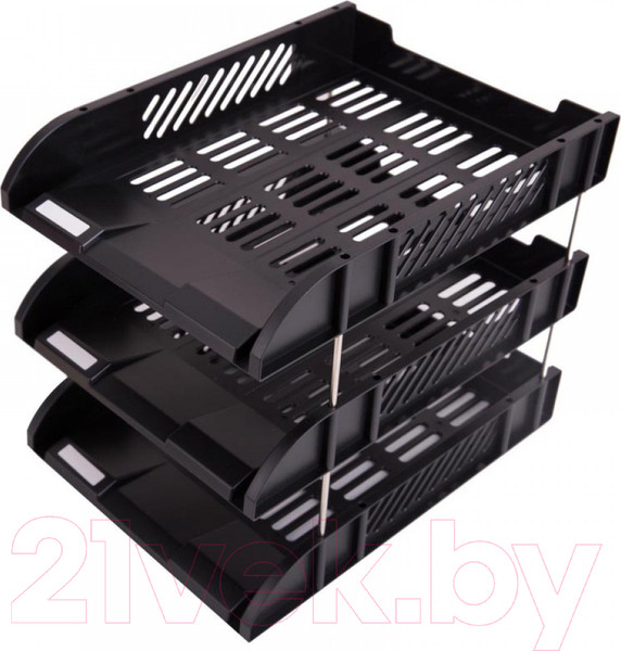 Изображение товара Набор лотков для бумаг Deli 9217 (черный)