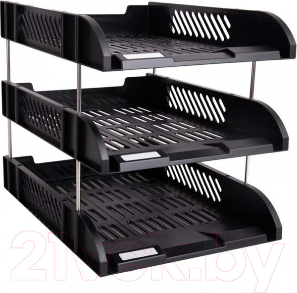 Изображение товара Набор лотков для бумаг Deli 9217 (черный)