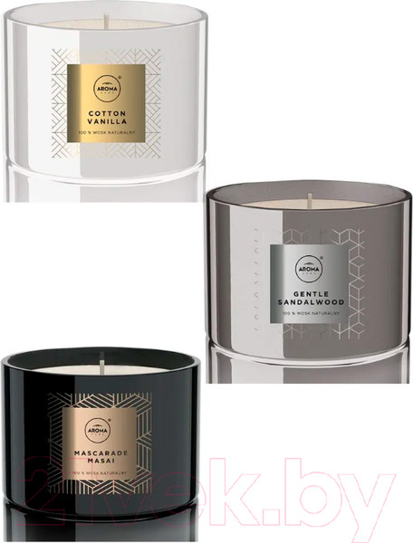 Изображение товара Свеча Aroma Home Scented Candle Mascarade Masai Ароматическая (115г)