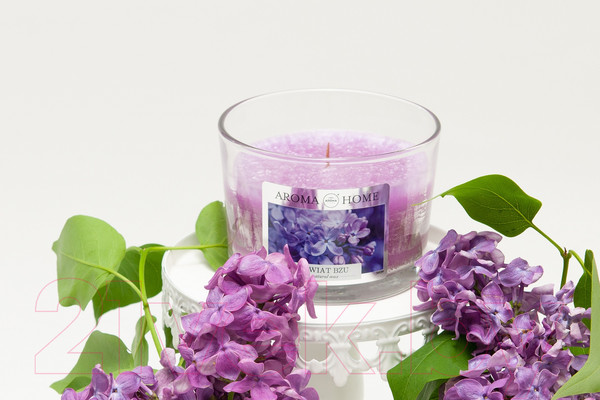 Изображение товара Свеча Aroma Home Scented Candle Lilac Flower Ароматическая (115г)