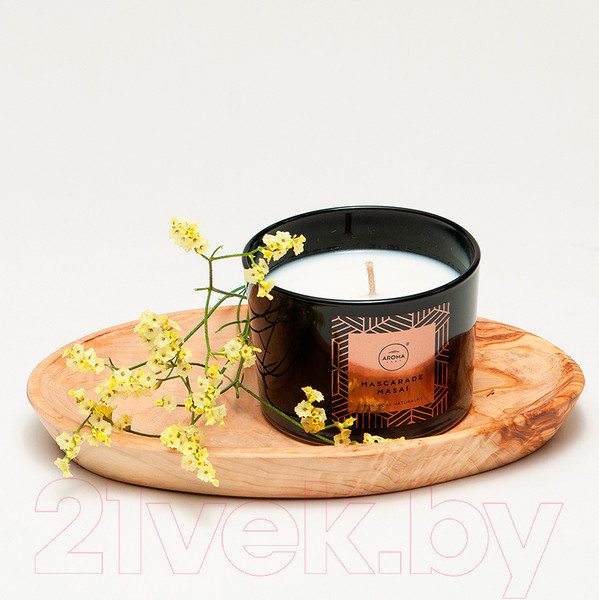 Изображение товара Свеча Aroma Home Scented Candle Mascarade Masai Ароматическая (115г)