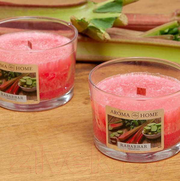 Изображение товара Свеча Aroma Home Scented Candle Rhubarb Ароматическая (115г)