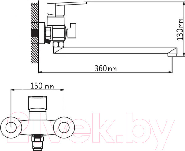 Изображение товара Смеситель Wisent WP2230-7