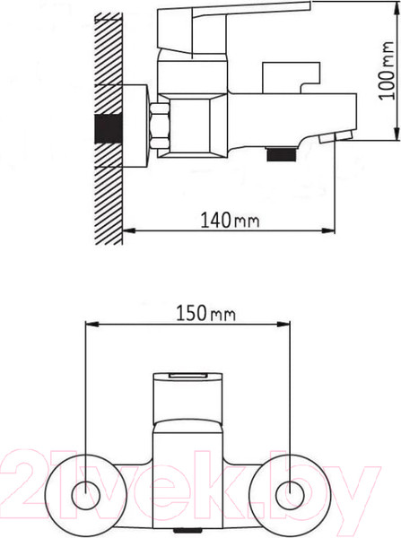 Изображение товара Смеситель Wisent WP3030-6