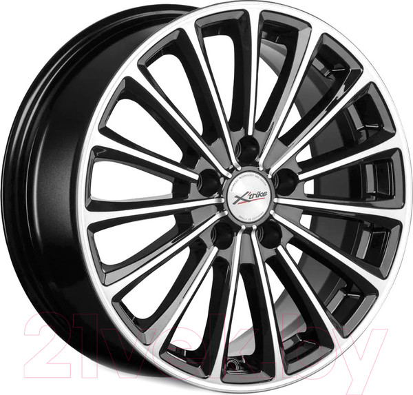 Изображение товара Литой диск X'trike X-136 17x7" 5x110мм DIA 65.1мм ET 37мм BK/FP