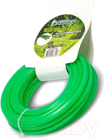 Изображение товара Леска для триммера Хопер Eco-Line звезда 4.0мм 5LB 208м (зеленый)