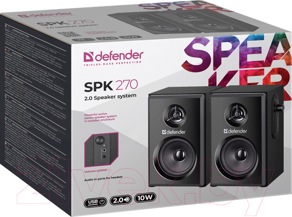 Изображение товара Мультимедиа акустика Defender SPK 270 / 65270 (черный)