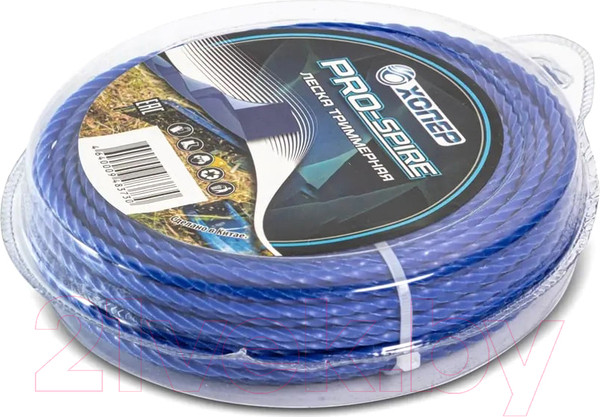 Изображение товара Леска для триммера Хопер Pro-Spire квадрат 3.0мм 5LB 370м (синий)
