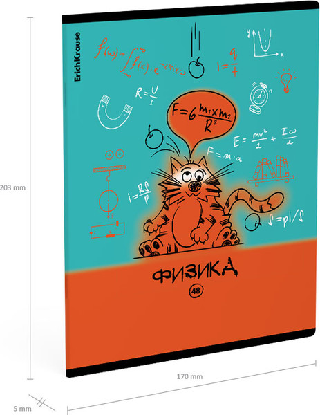 Изображение товара Тетрадь предметная Erich Krause Котоформулы. Физика / 59508 (48л)