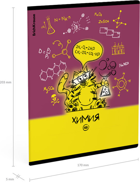 Изображение товара Тетрадь предметная Erich Krause Котоформулы. Химия / 59509 (48л)