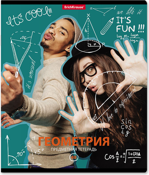 Изображение товара Тетрадь предметная Erich Krause Hit the Books. Геометрия / 59539 (48л)
