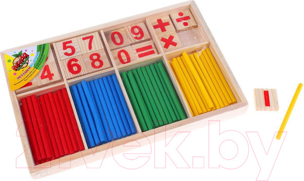 Изображение товара Касса счетных материалов Лесная мастерская Счетные палочки / 255804