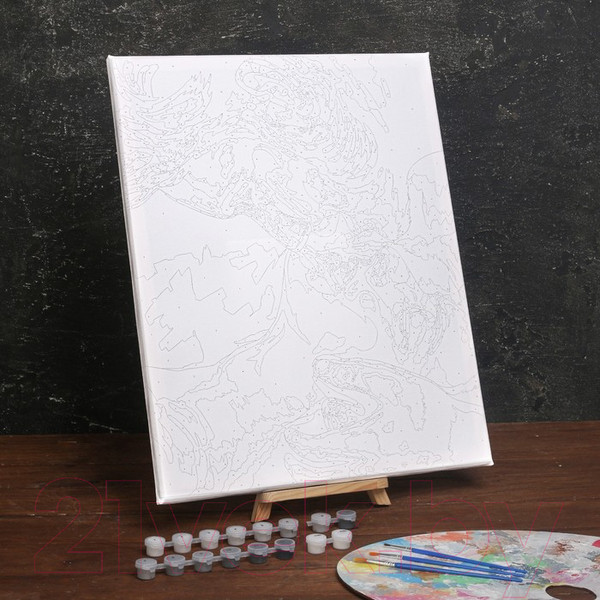 Изображение товара Картина по номерам Школа талантов Поцелуй / 6712704