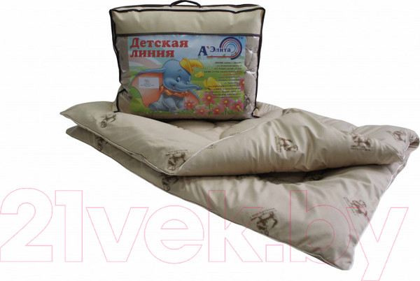 Изображение товара Одеяло для малышей АЭЛИТА Этюд 110x140 (овечья шерсть)