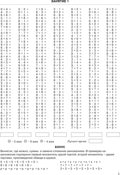 Изображение товара Учебное пособие АСТ 3000 примеров по математике. 3кл. Табличное умножение и деление