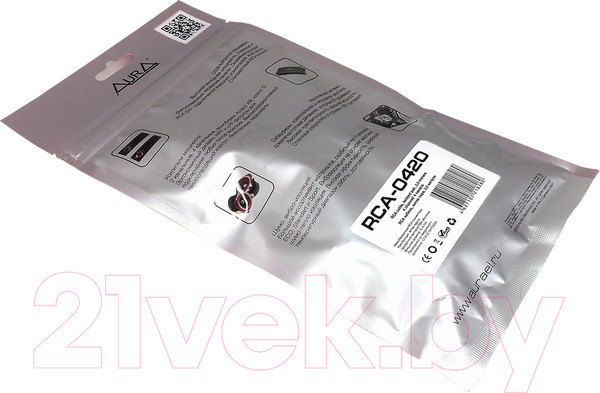 Изображение товара Межблочный кабель для автоакустики AURA RCA-0420