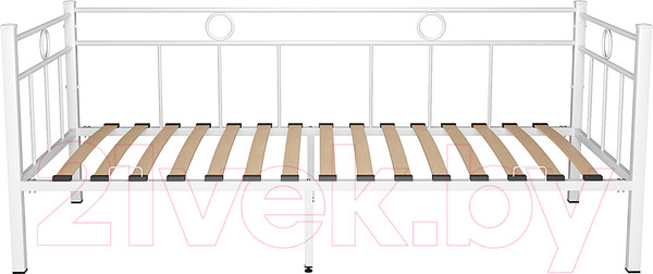 Изображение товара Кровать-тахта Князев Мебель Орфея ОФ.90.190.Б (белый муар)