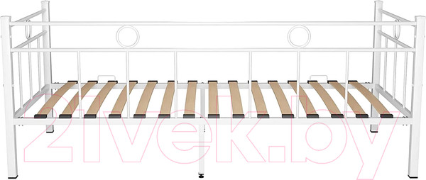 Изображение товара Кровать-тахта Князев Мебель Орфея ОФ.90.190.Б (белый муар)