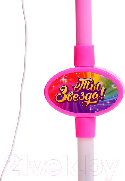 Изображение товара Музыкальная игрушка Zabiaka Микрофон. Ты звезда / 3752572 (розовый)