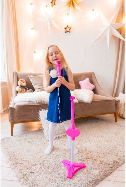 Изображение товара Музыкальная игрушка Zabiaka Микрофон. Ты звезда / 3752572 (розовый)