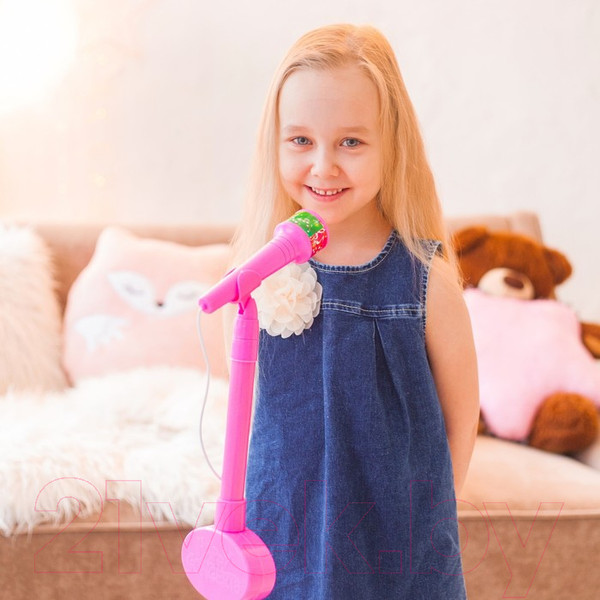 Изображение товара Музыкальная игрушка Zabiaka Микрофон. Ты звезда / 3752572 (розовый)