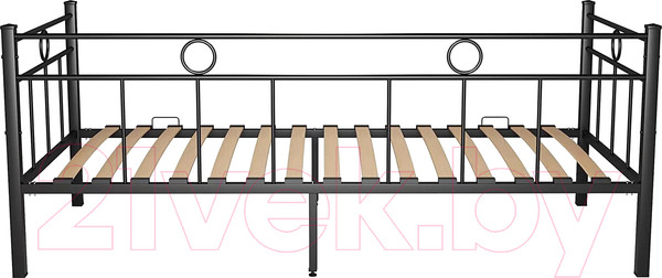 Изображение товара Кровать-тахта Князев Мебель Орфея ОФ.120.200.Ч (черный муар)