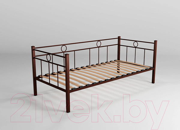 Изображение товара Кровать-тахта Князев Мебель Орфея ОФ.120.200.К (коричневый муар)