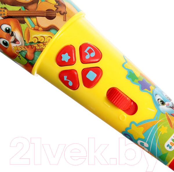 Изображение товара Музыкальная игрушка Zabiaka Микрофон / 7995629 (желтый)