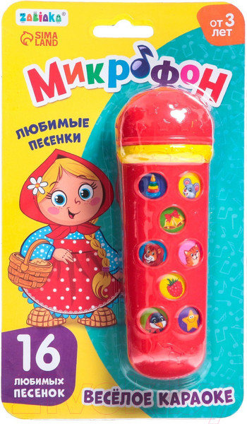 Изображение товара Музыкальная игрушка Zabiaka Микрофон: Я пою / 2942432