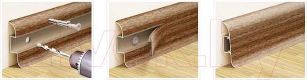 Изображение товара Плинтус Ideal Комфорт К55 205 Дуб капучино (2.2м)